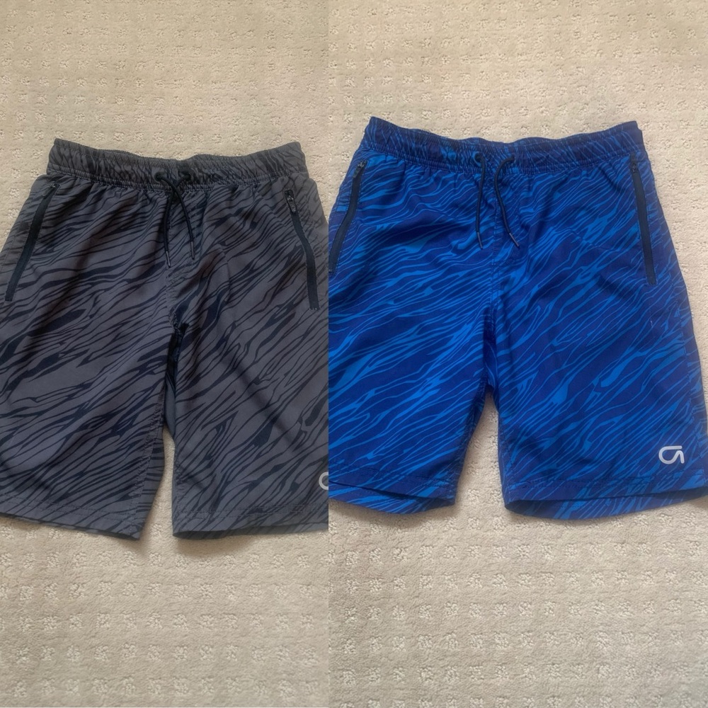 GAP Black and Gray Patterned Shorts